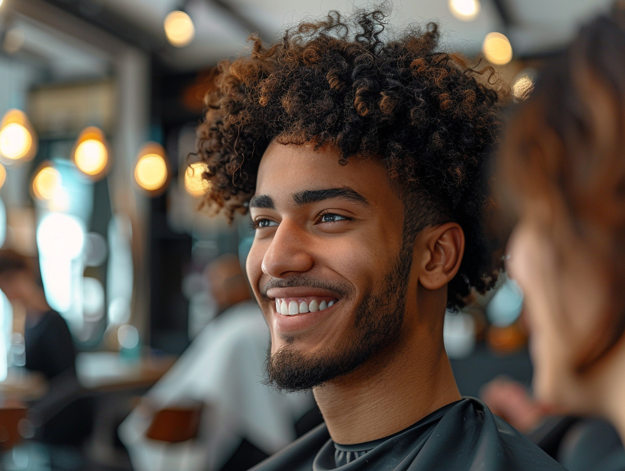 cheveux bouclés