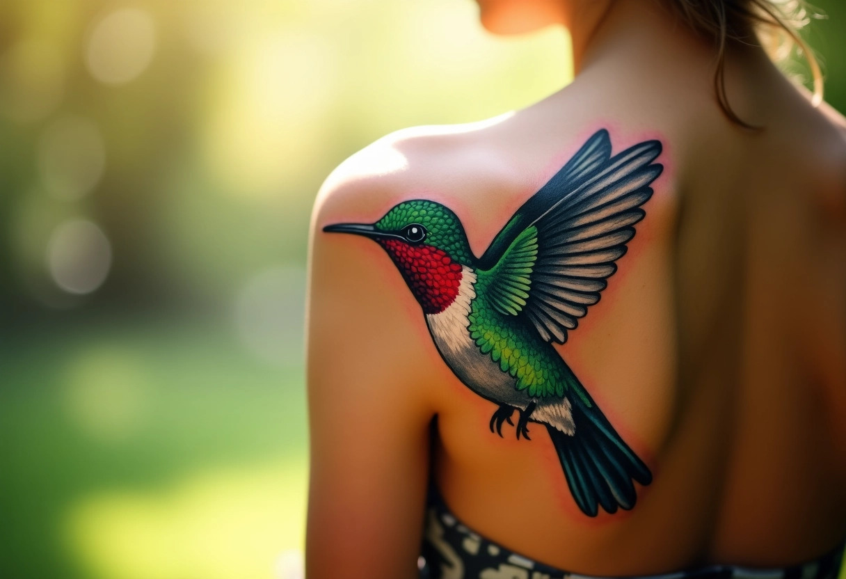 colibri tatouage